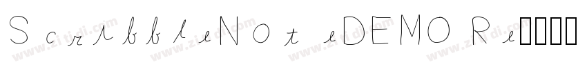 ScribbleNot eDEMO Re字体转换